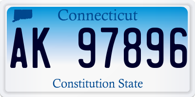 CT license plate AK97896