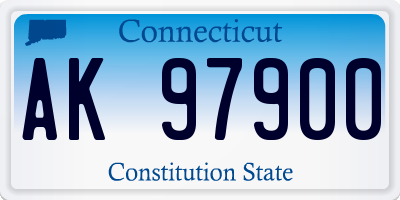 CT license plate AK97900