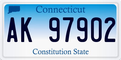 CT license plate AK97902