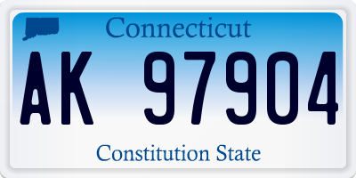 CT license plate AK97904
