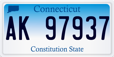 CT license plate AK97937