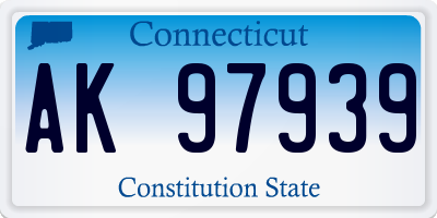 CT license plate AK97939
