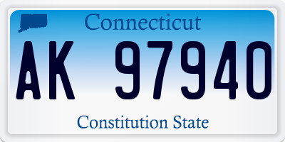 CT license plate AK97940