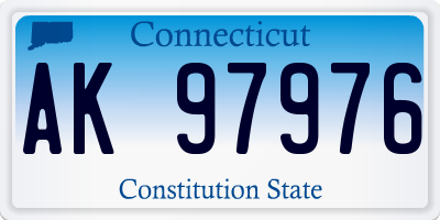 CT license plate AK97976