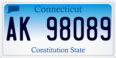 CT license plate AK98089