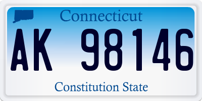 CT license plate AK98146