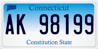 CT license plate AK98199