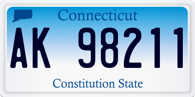 CT license plate AK98211
