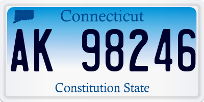CT license plate AK98246