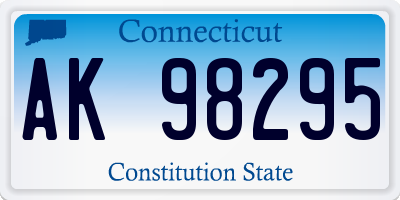 CT license plate AK98295