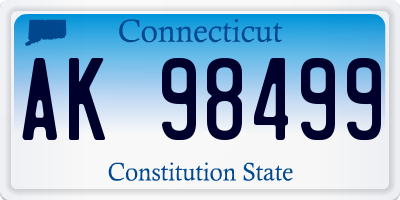 CT license plate AK98499
