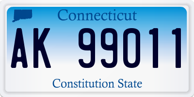 CT license plate AK99011