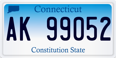 CT license plate AK99052