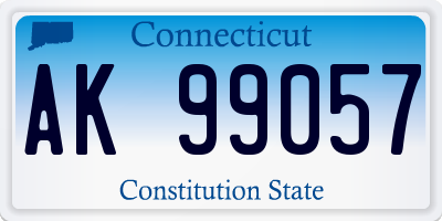 CT license plate AK99057