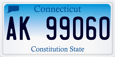 CT license plate AK99060