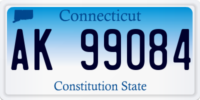 CT license plate AK99084