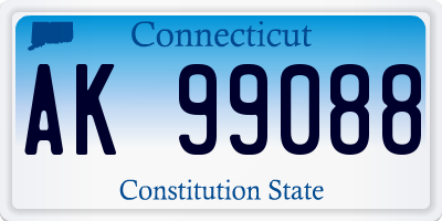 CT license plate AK99088