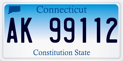 CT license plate AK99112