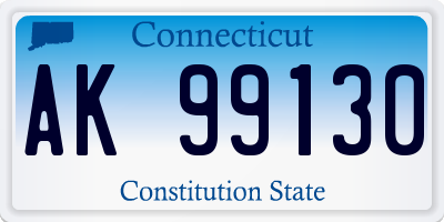 CT license plate AK99130