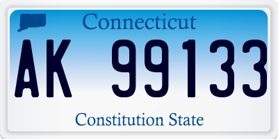 CT license plate AK99133