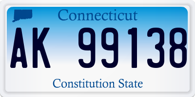 CT license plate AK99138