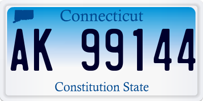 CT license plate AK99144