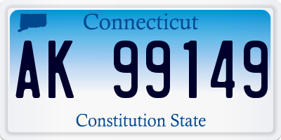 CT license plate AK99149
