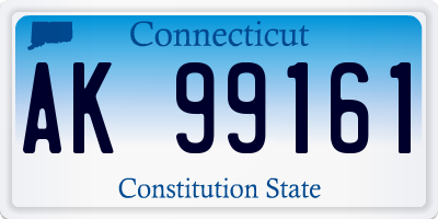 CT license plate AK99161