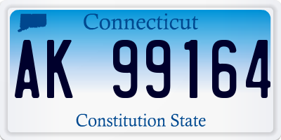 CT license plate AK99164