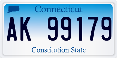 CT license plate AK99179