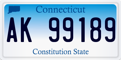 CT license plate AK99189