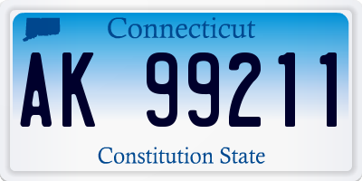 CT license plate AK99211