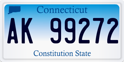 CT license plate AK99272