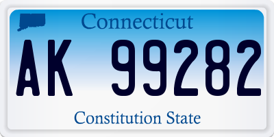 CT license plate AK99282