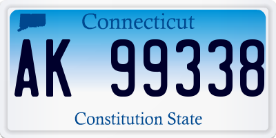 CT license plate AK99338