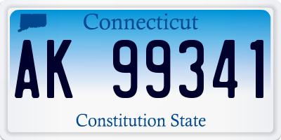 CT license plate AK99341
