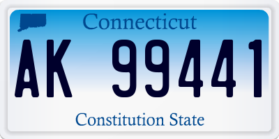 CT license plate AK99441