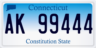 CT license plate AK99444