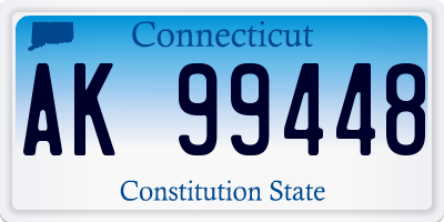 CT license plate AK99448
