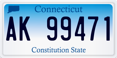CT license plate AK99471
