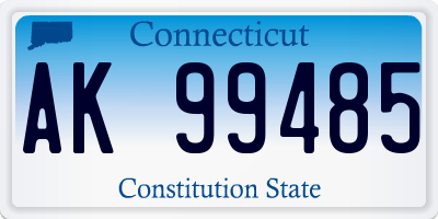 CT license plate AK99485
