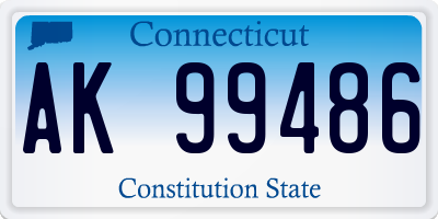 CT license plate AK99486