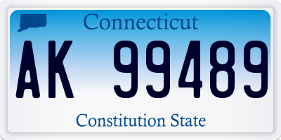 CT license plate AK99489