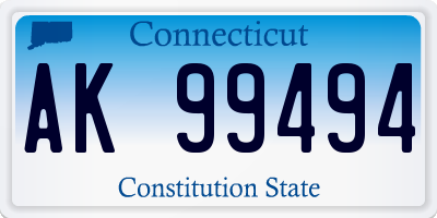 CT license plate AK99494
