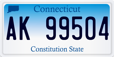 CT license plate AK99504