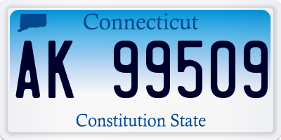 CT license plate AK99509