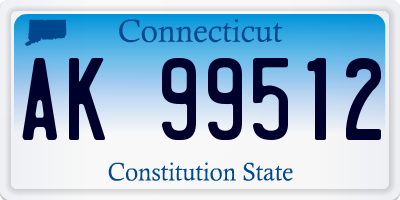 CT license plate AK99512