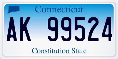 CT license plate AK99524