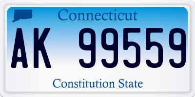 CT license plate AK99559