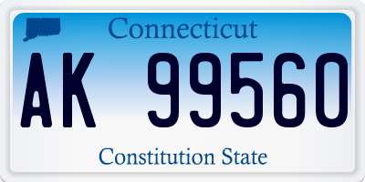 CT license plate AK99560